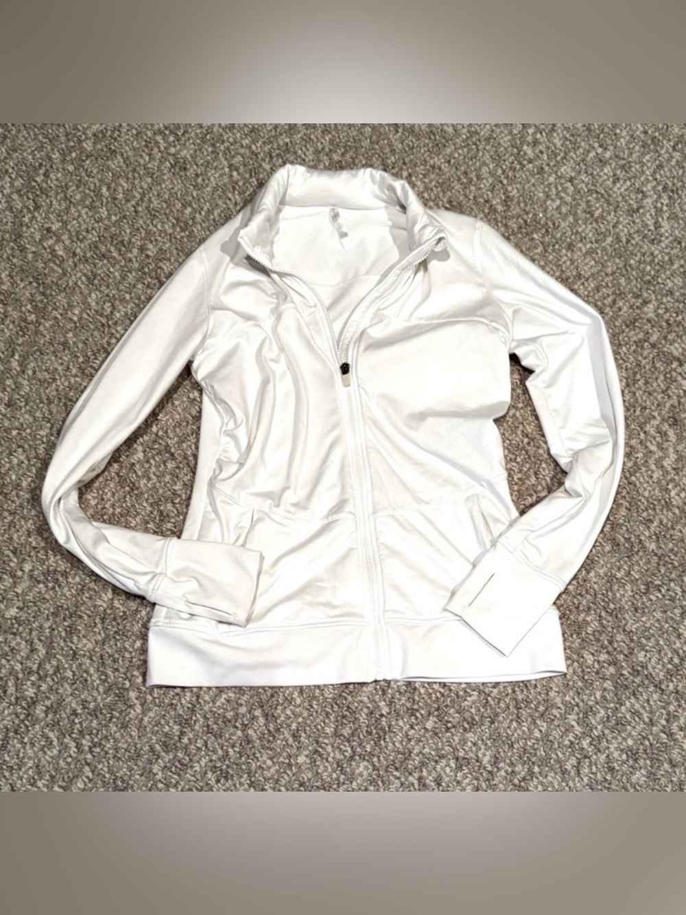 Fabletics White Symmetra Definition Full-Zip Size Large